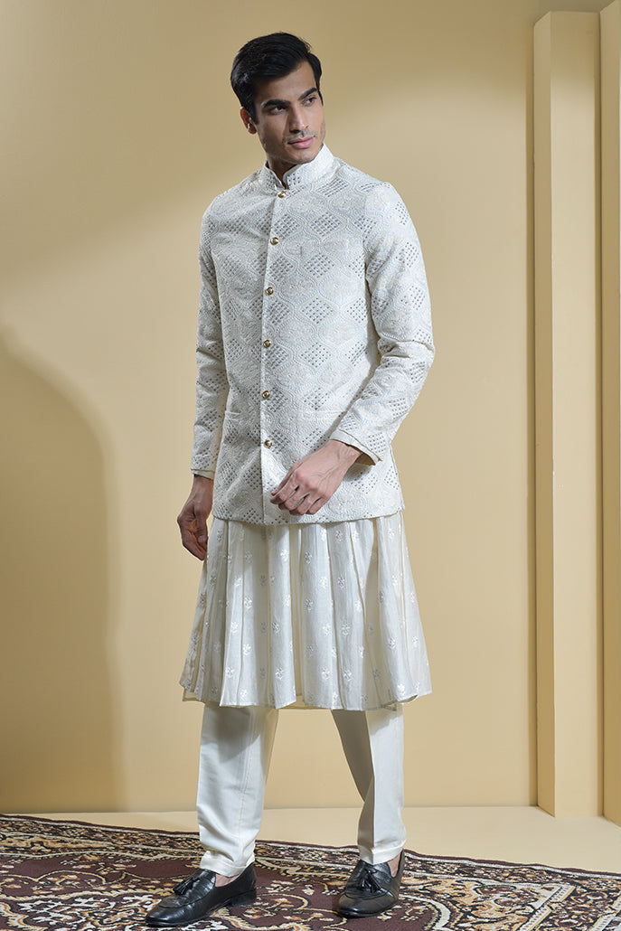 Bandhgala jacket with kurta best sale