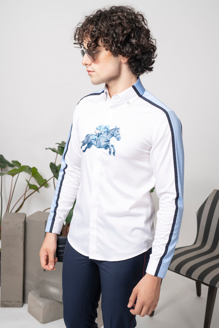 BLUE DERBY SHIRT