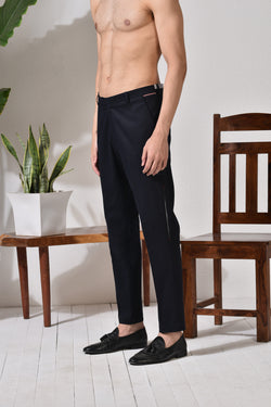 Buy Black Malai Cotton Trousers by Designer MAYANK MODI Online at Ogaancom
